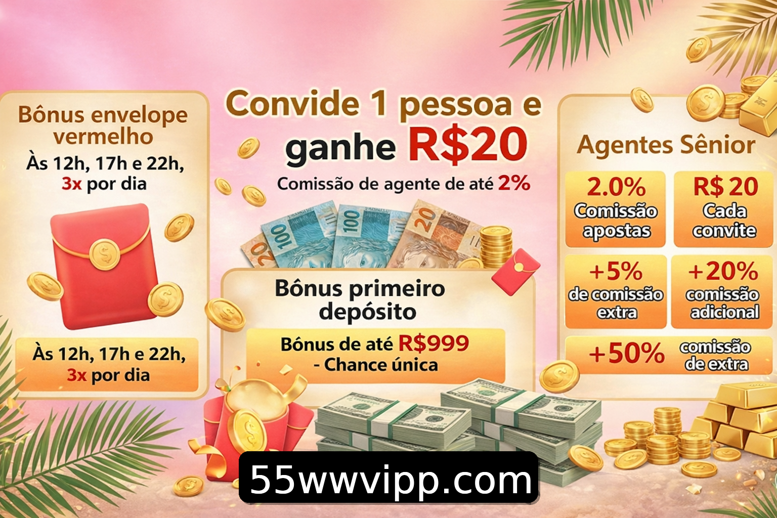 Banner do Bônus do Casino 55ww